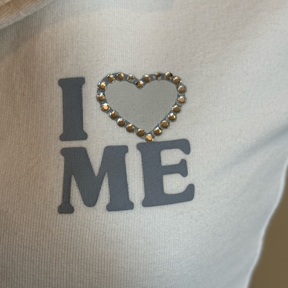 I Love ME White Stretch Jacket - Picture 5 of 6